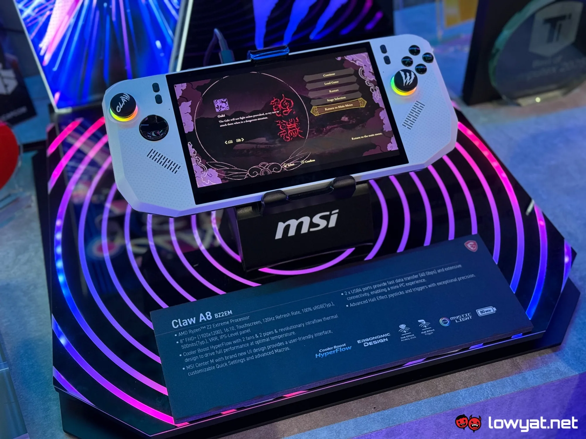 msi claw a8 amd z2 extreme computex 2025