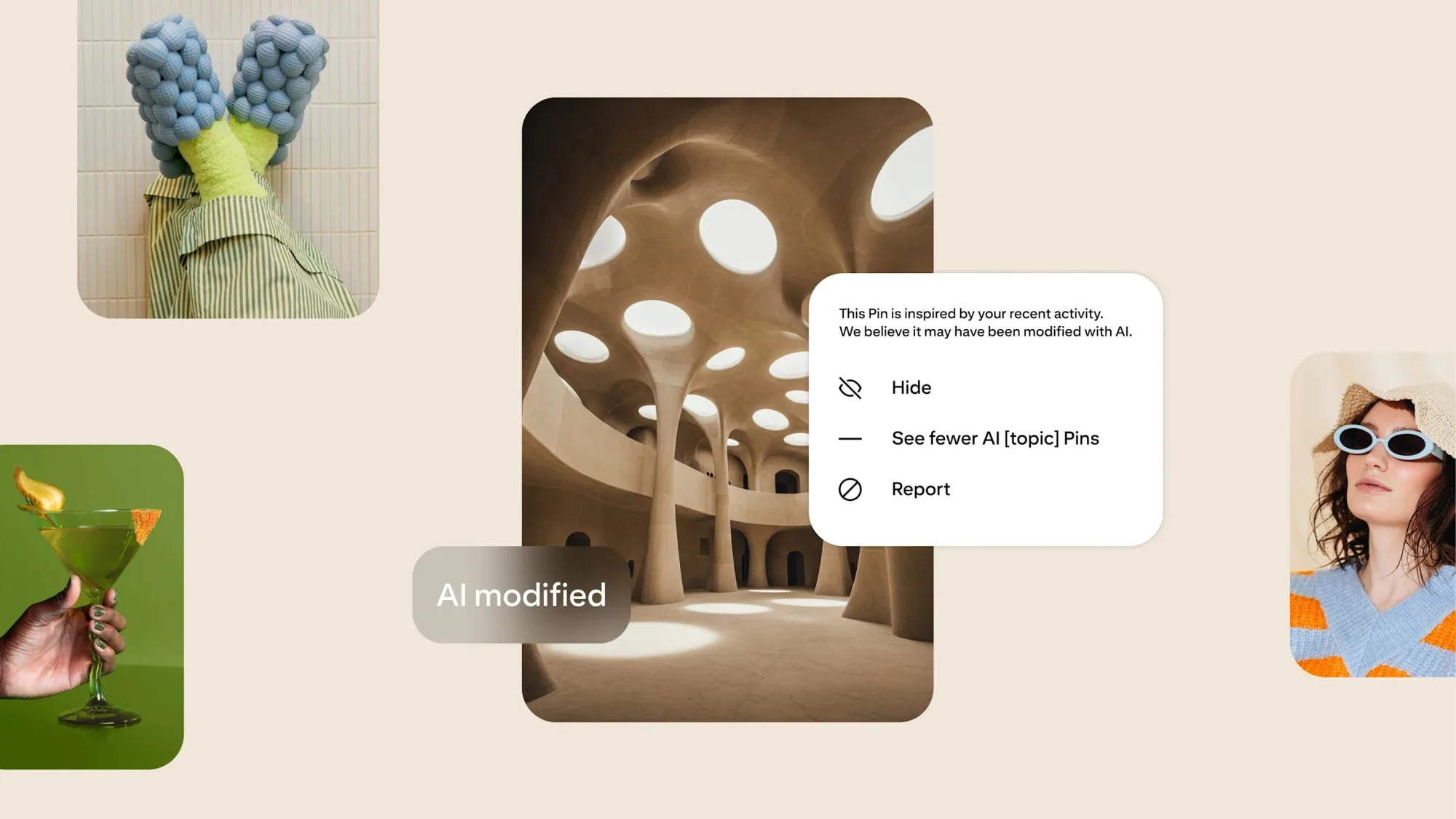 Pinterest AI label