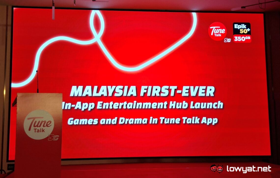 Tune Talk in-app entertainment hub