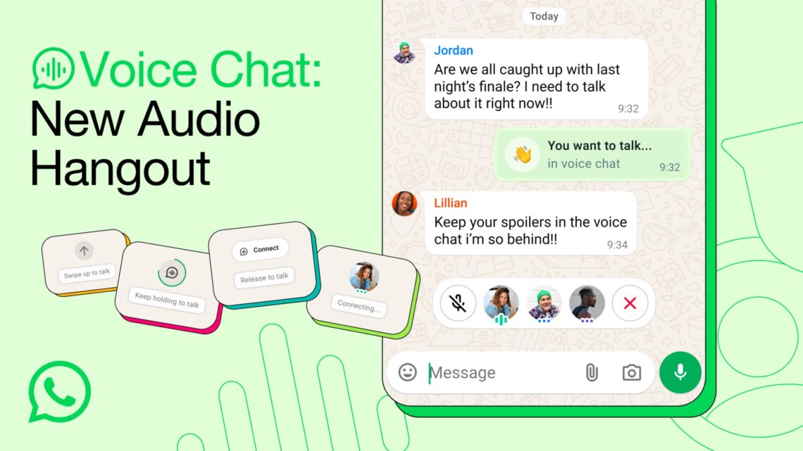WhatsApp voice chats all groups