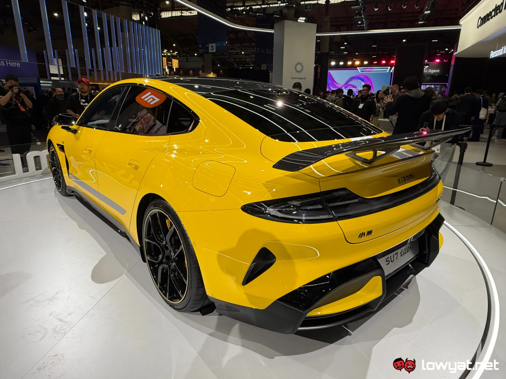 Rear view of the car 