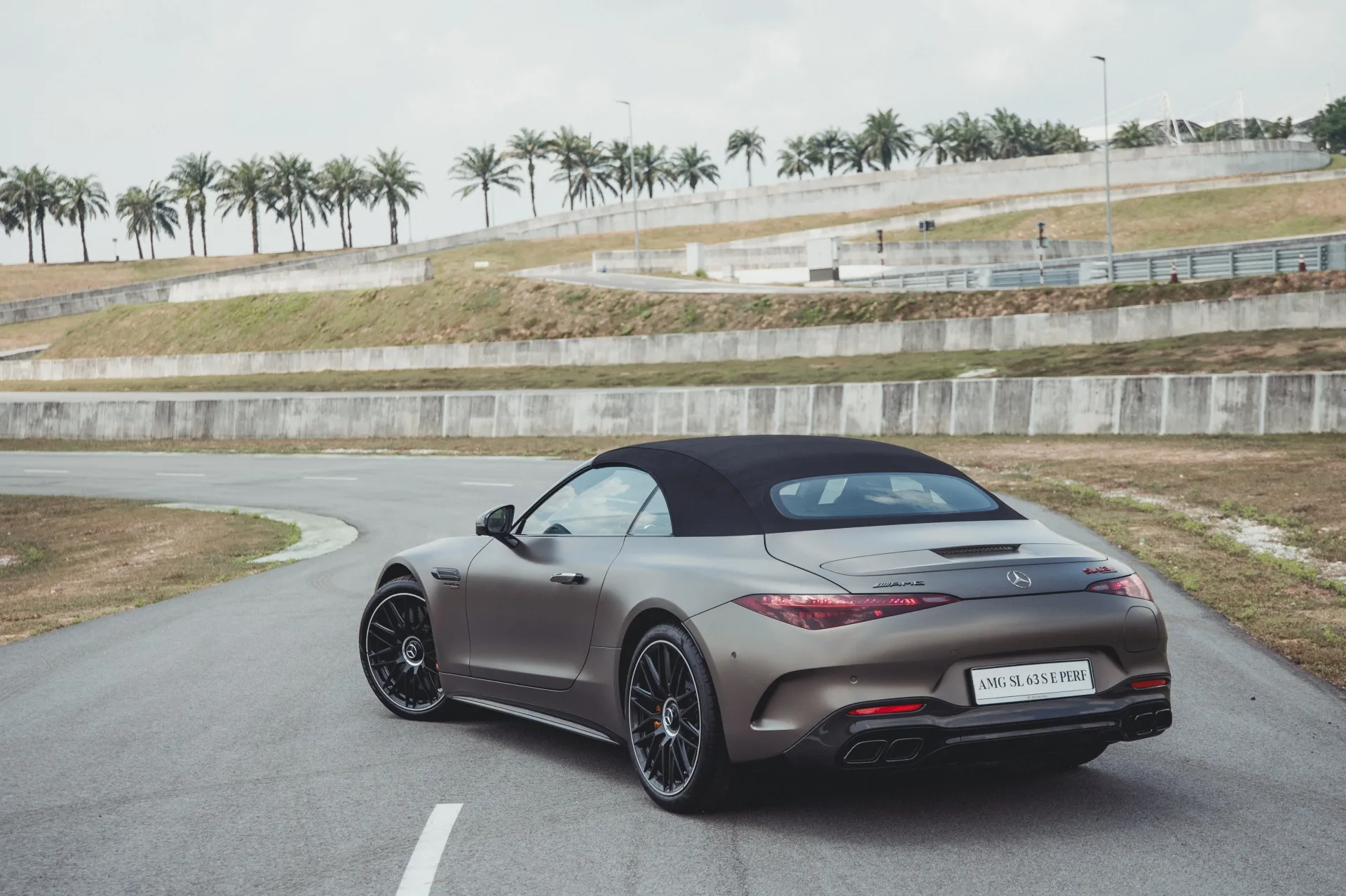 The rear of the AMG
