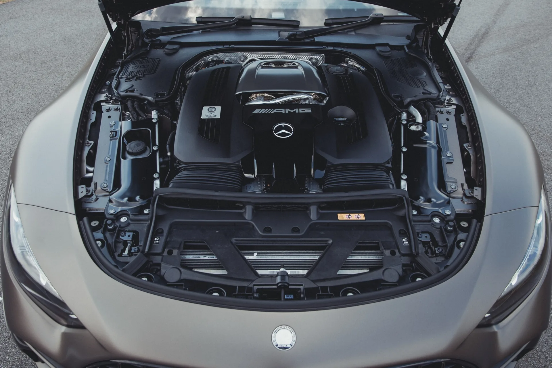 The powertrain of the AMG SL 63 Performance