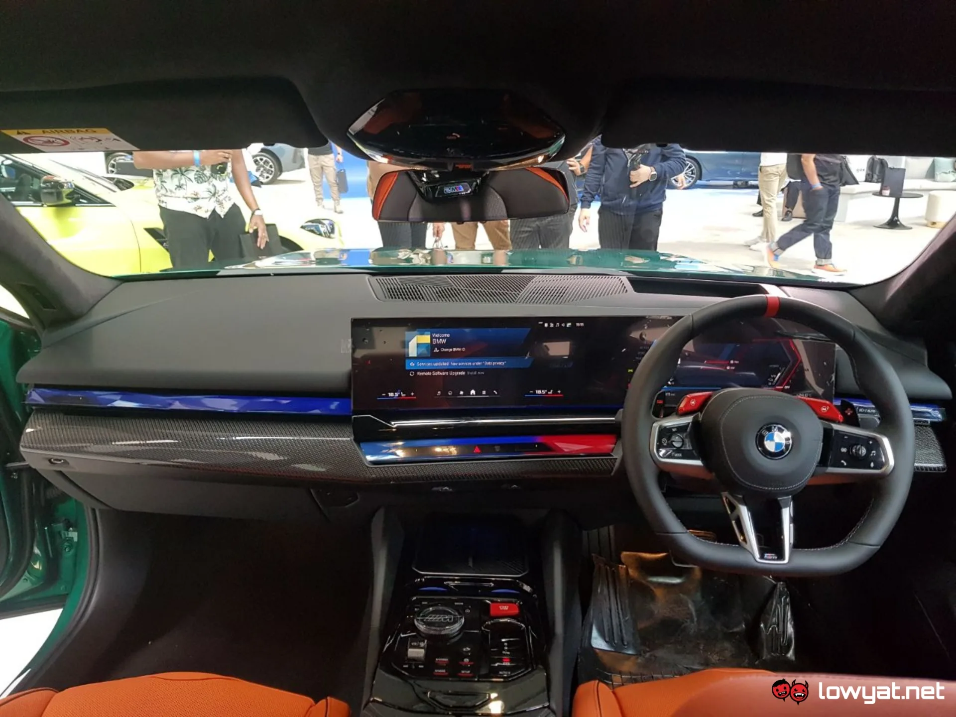 The interior of the BMW M5 Hybrid