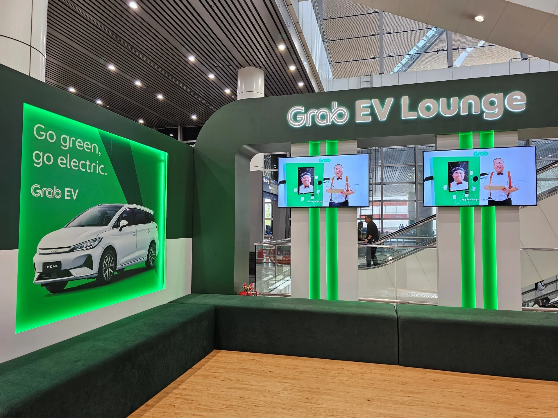 The Grab Ev lounge