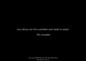 Microsoft Windows new BSoD