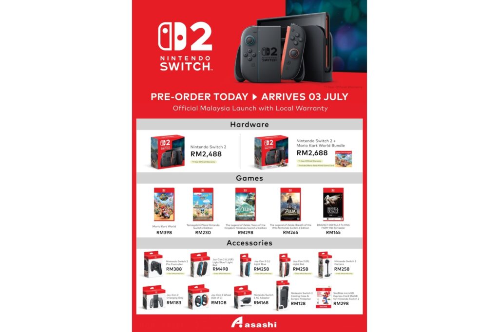 Nintendo Switch 2 prices