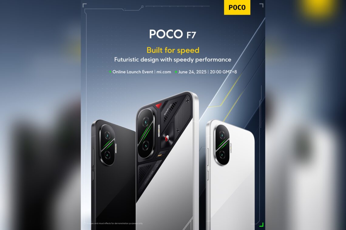 POCO F7 base model launch teaser