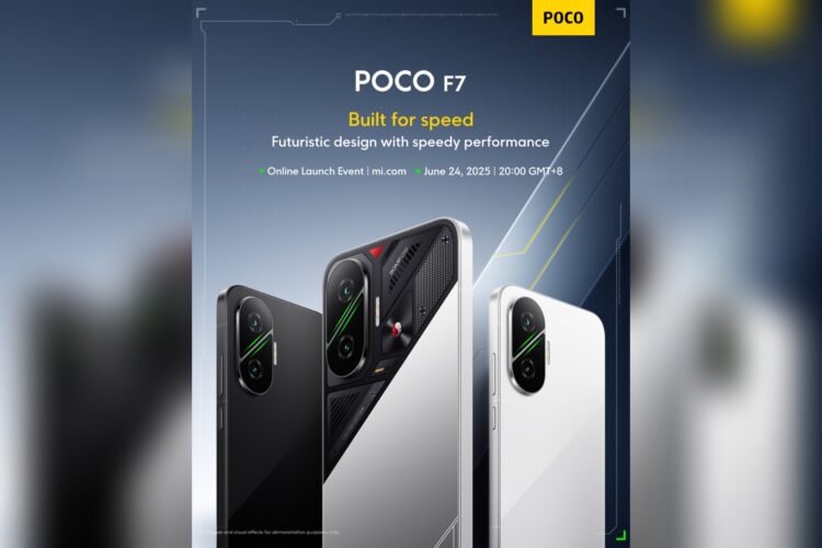 POCO F7 base model launch teaser