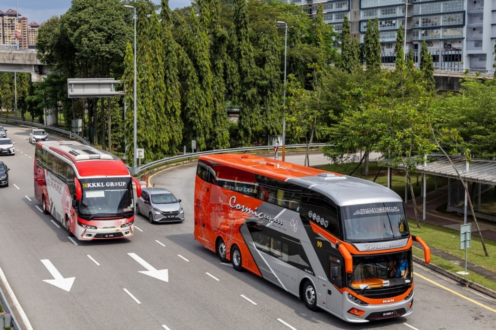 Tour and Express buses
