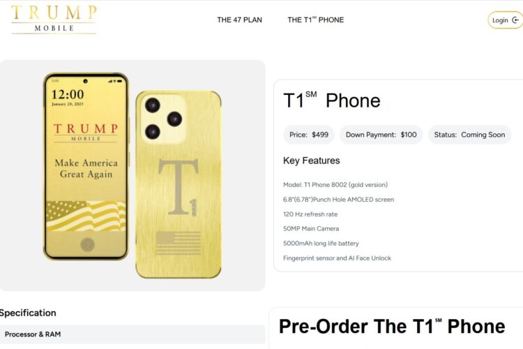 Trump Mobile T1 Phone