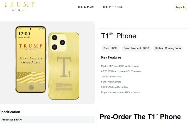 Trump Mobile T1 Phone