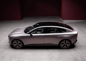 Side view of the car