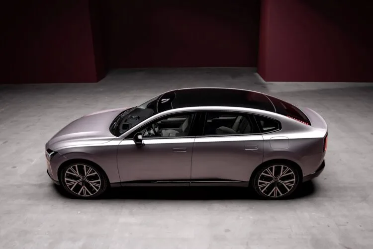 Side view of the car