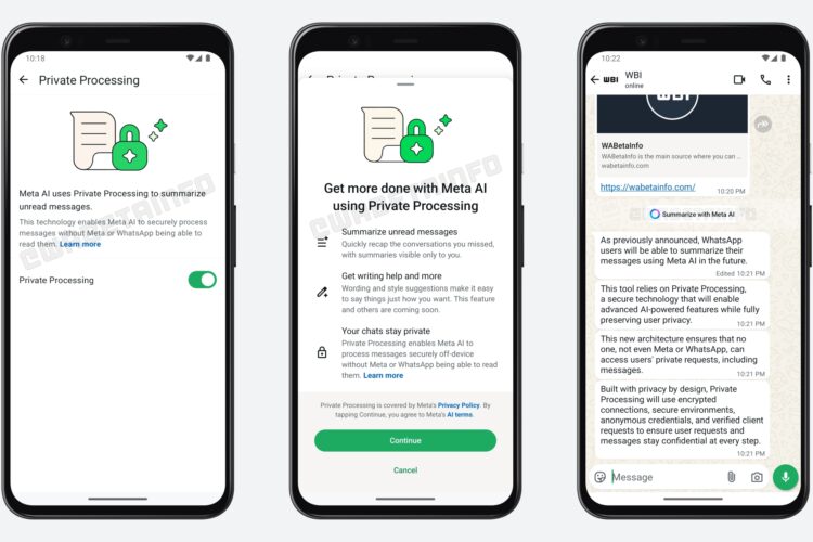 WhatsApp AI chat summaries