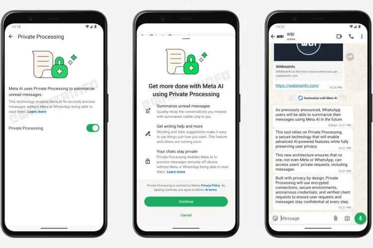 WhatsApp AI chat summaries