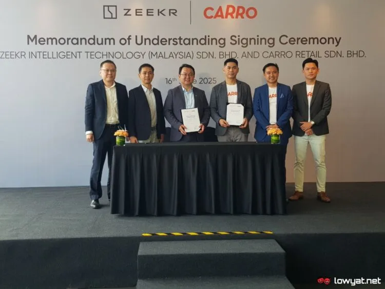 Zeekr and Carro memorandum signing