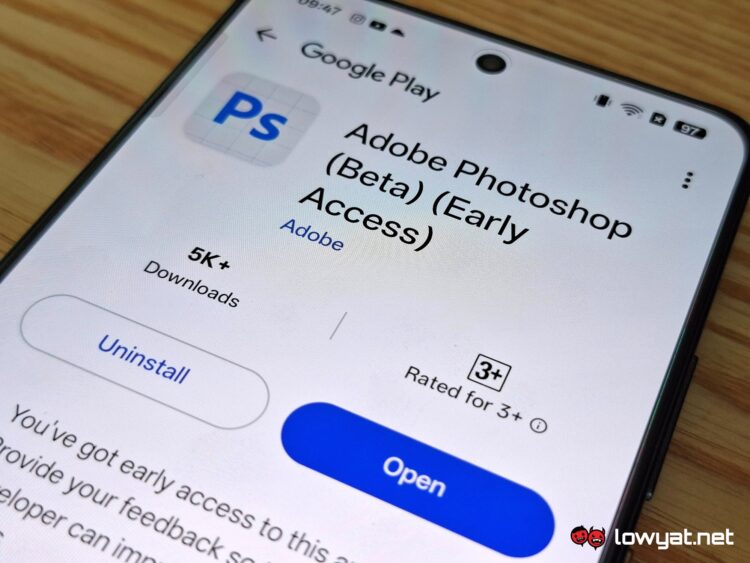Adobe Photoshop Beta Android