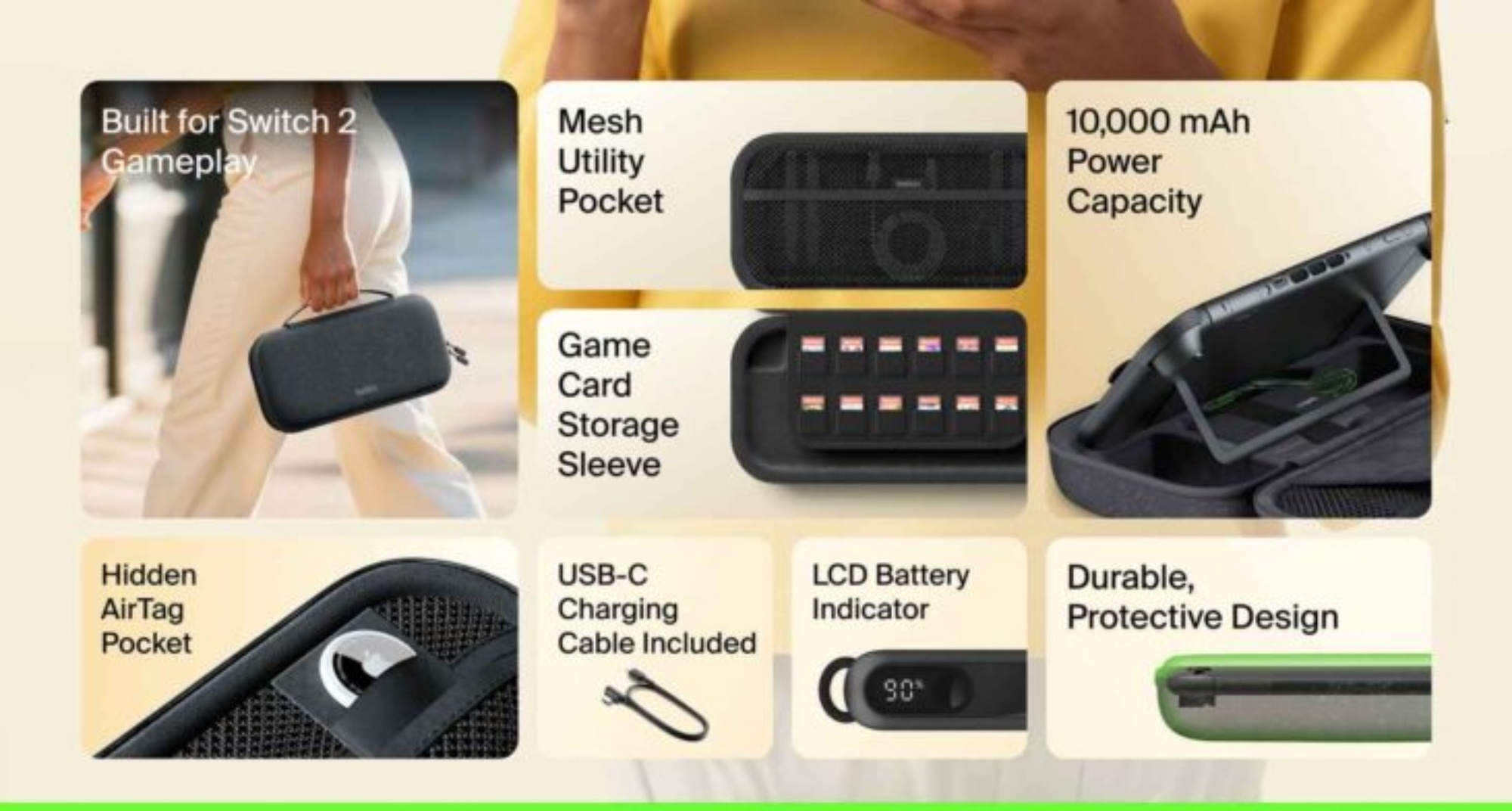 belkin nintendo switch 2 charging case