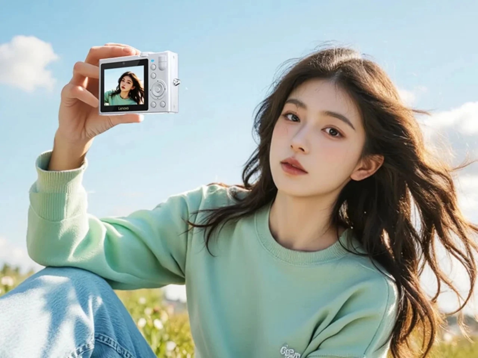 lenovo debuts c55 digital camera china