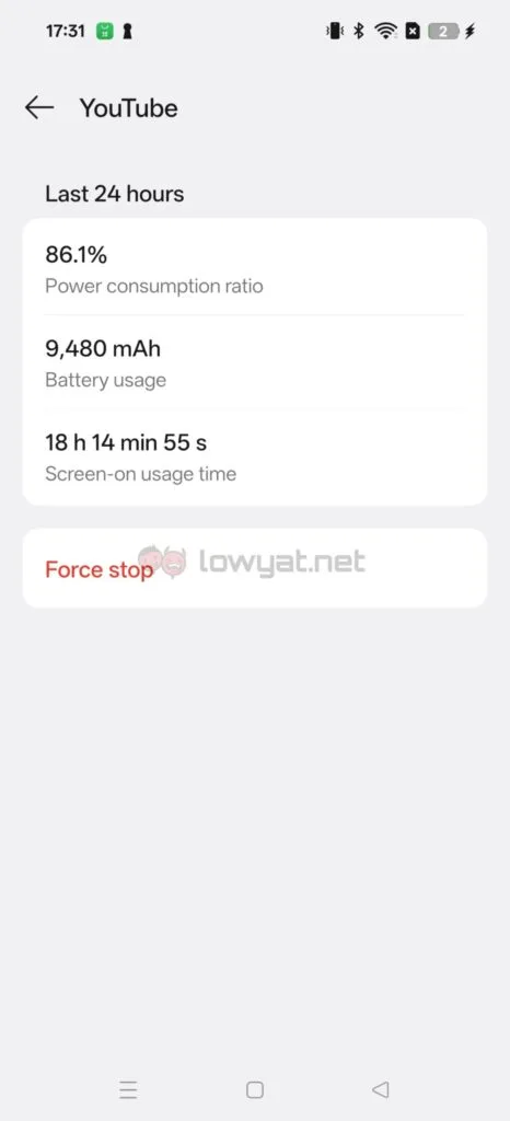 realme GT 7 battery