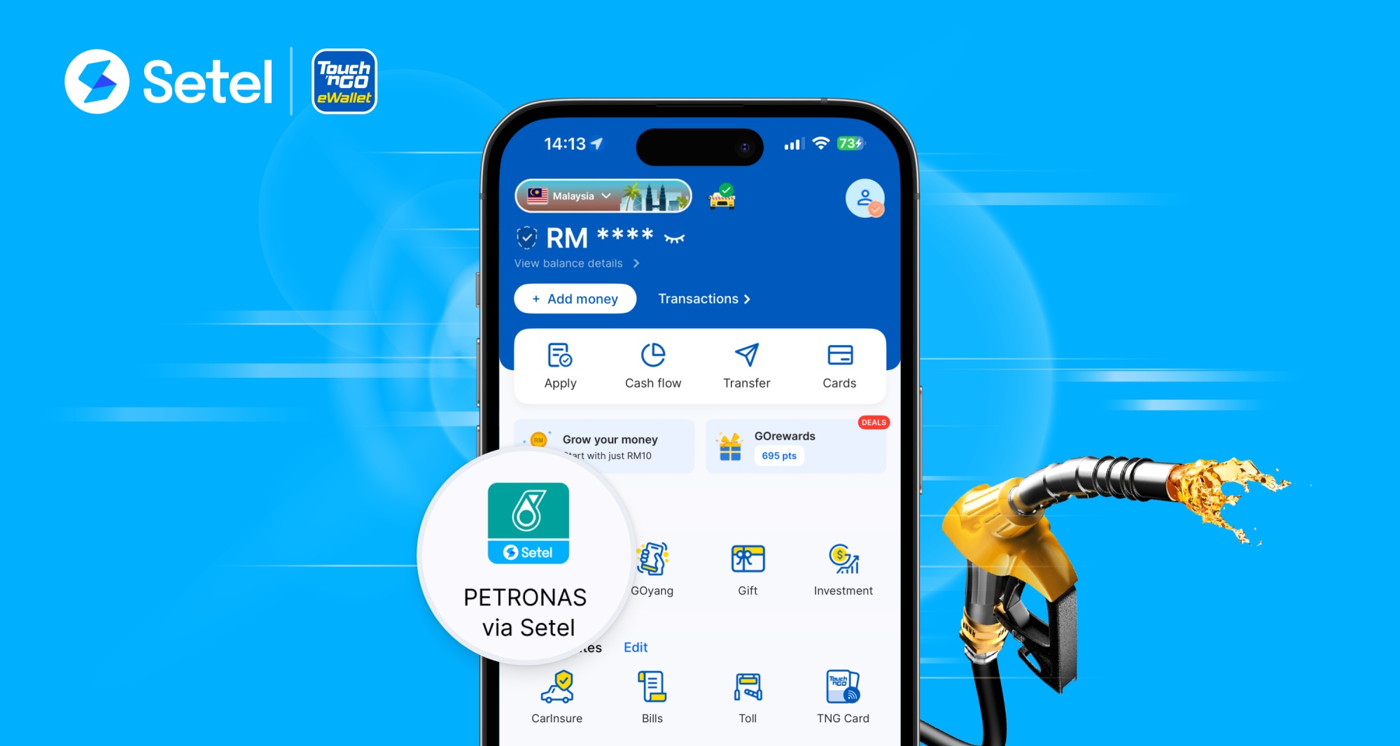 tng ewallet adds setel integration