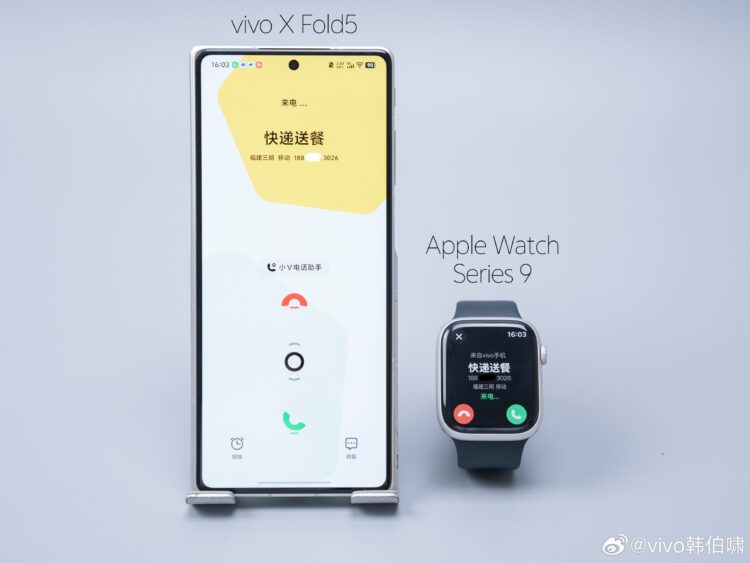 vivo Fold X5 Apple Watch Series 9