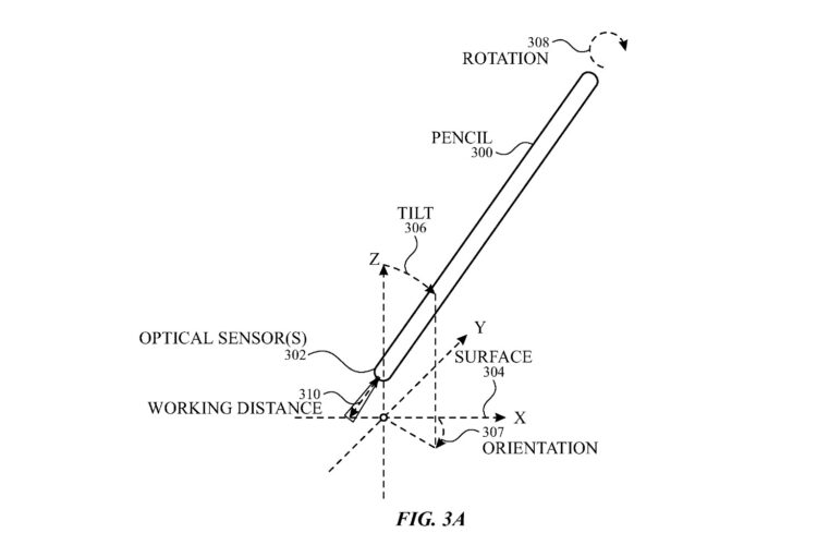 Apple optical stylus patent