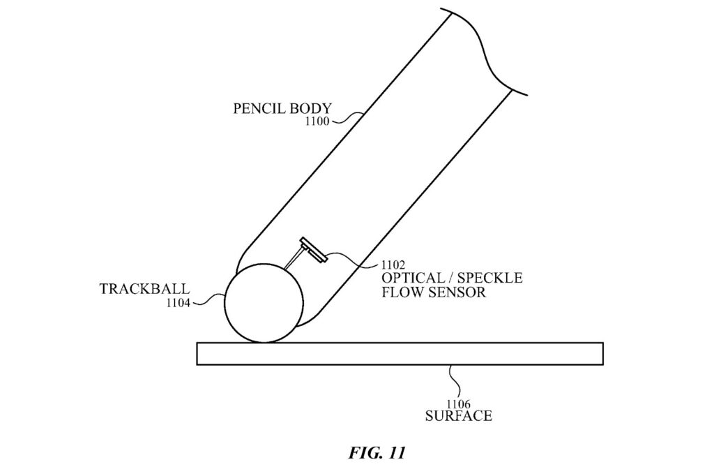 Apple optical stylus patent trackball