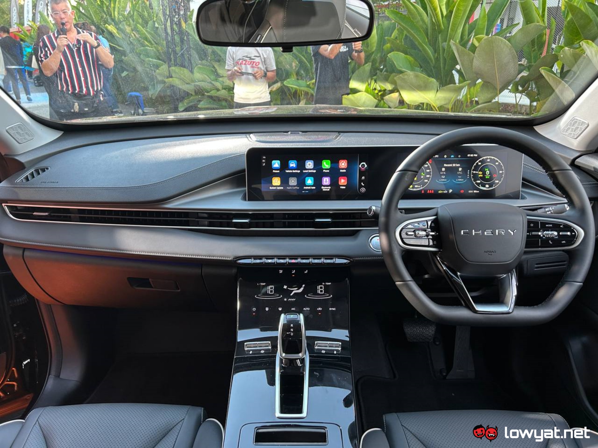 Interior of the car
