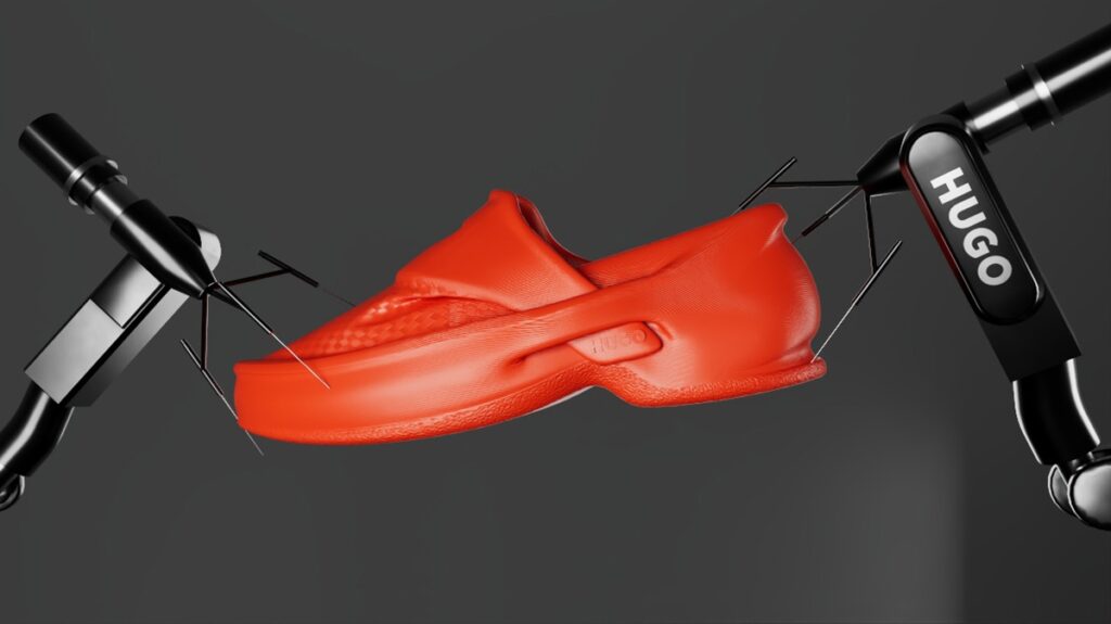 Hugo Boss Zellerfeld 3D-printed loafer red