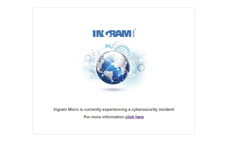 Ingram Micro ransomware july 2025
