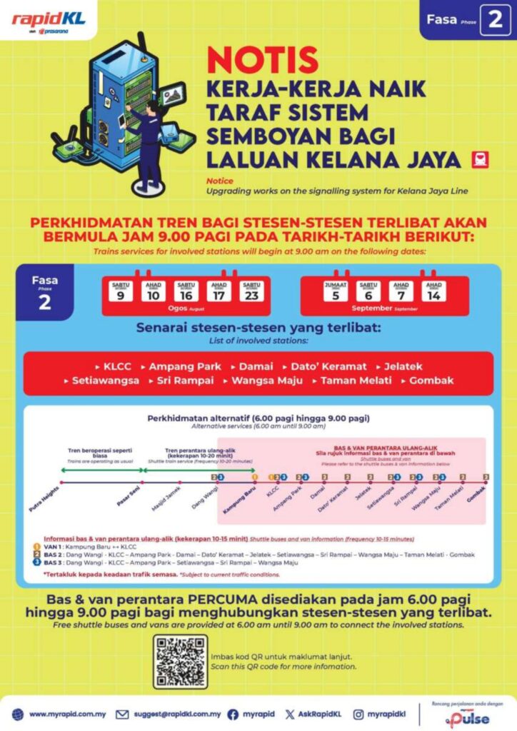 Kelana Jaya LRT line to undergo upgrade