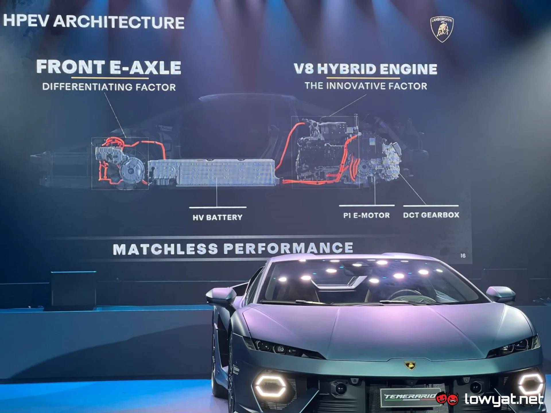 Powertrain of the Temerario