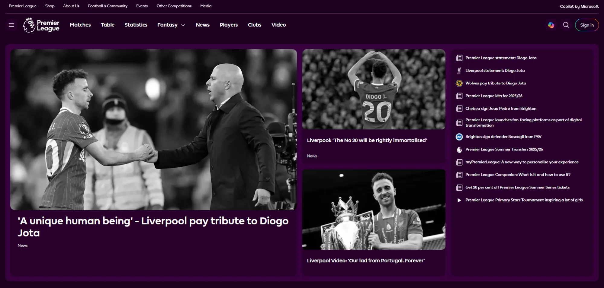 Premier League Microsoft Copilot collaboration