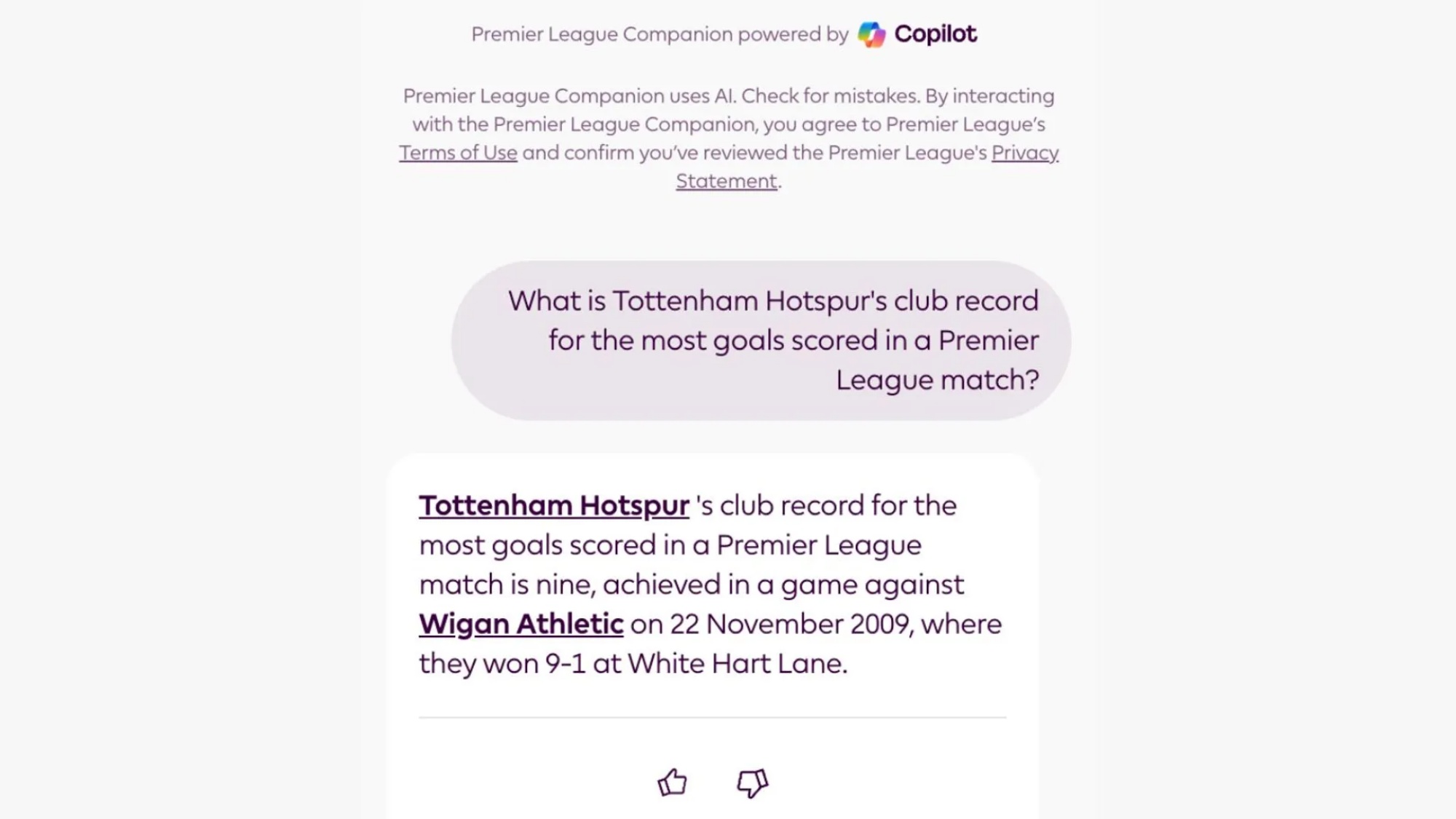 Premier League Microsoft Copilot collaboration