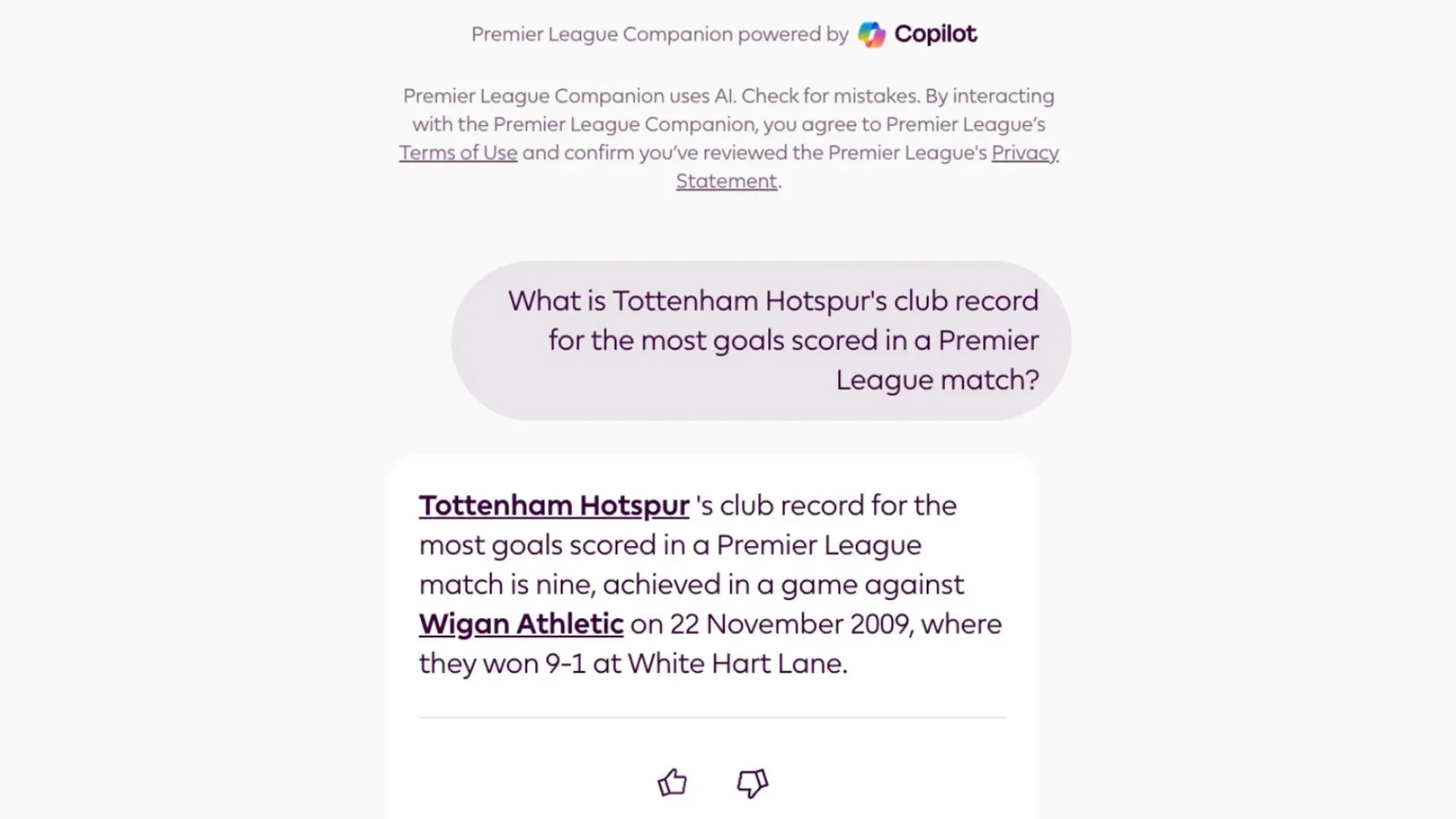 Premier League Microsoft Copilot collaboration