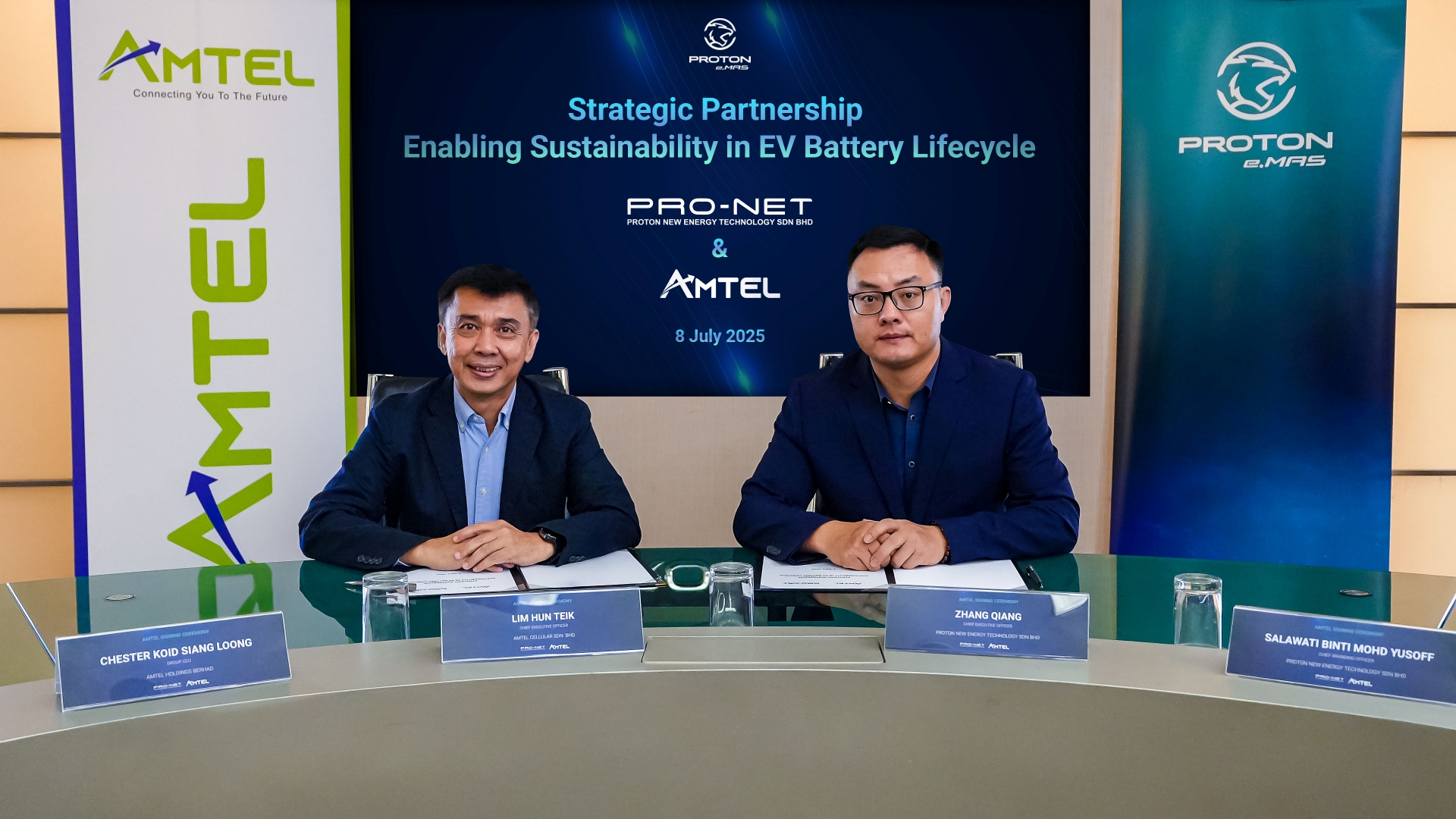 Pro-Net and Amtel memorandum signing
