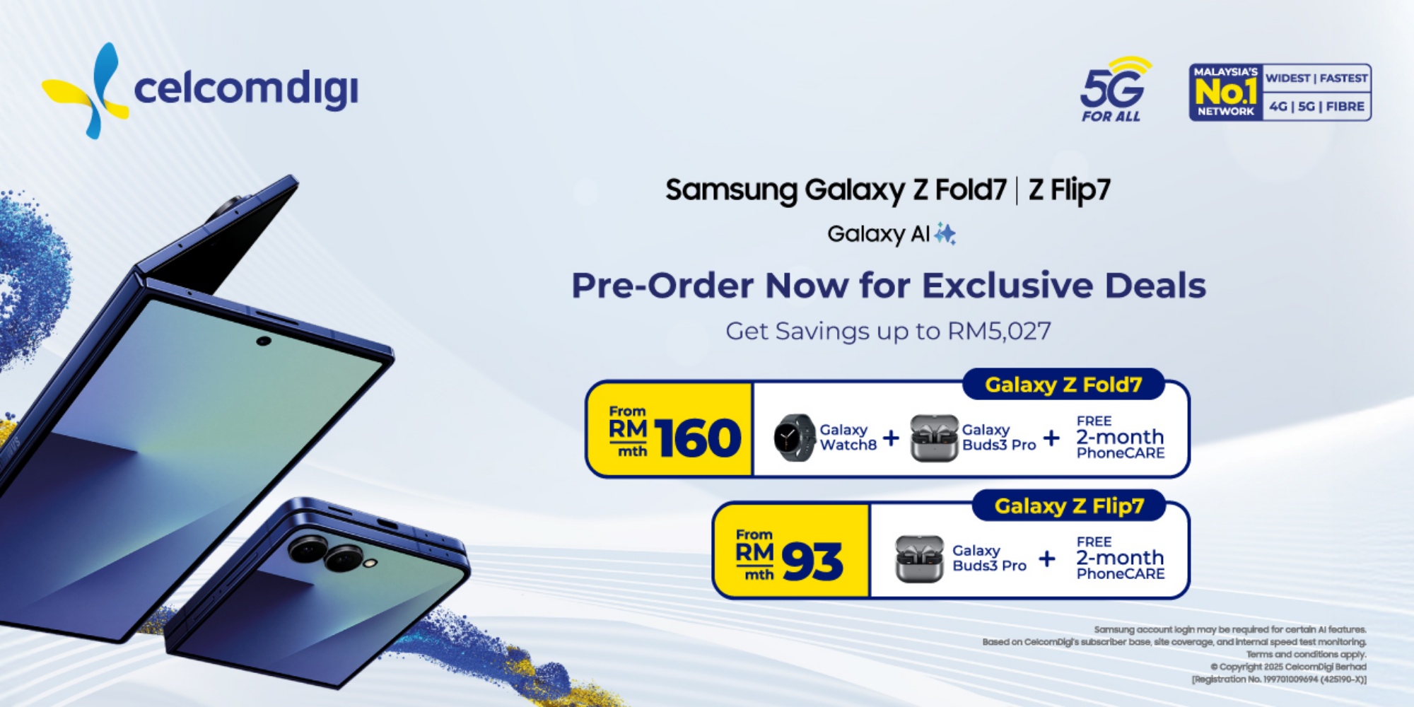 Samsung Galaxy Z Fold7 Flip7 pre-order telcos