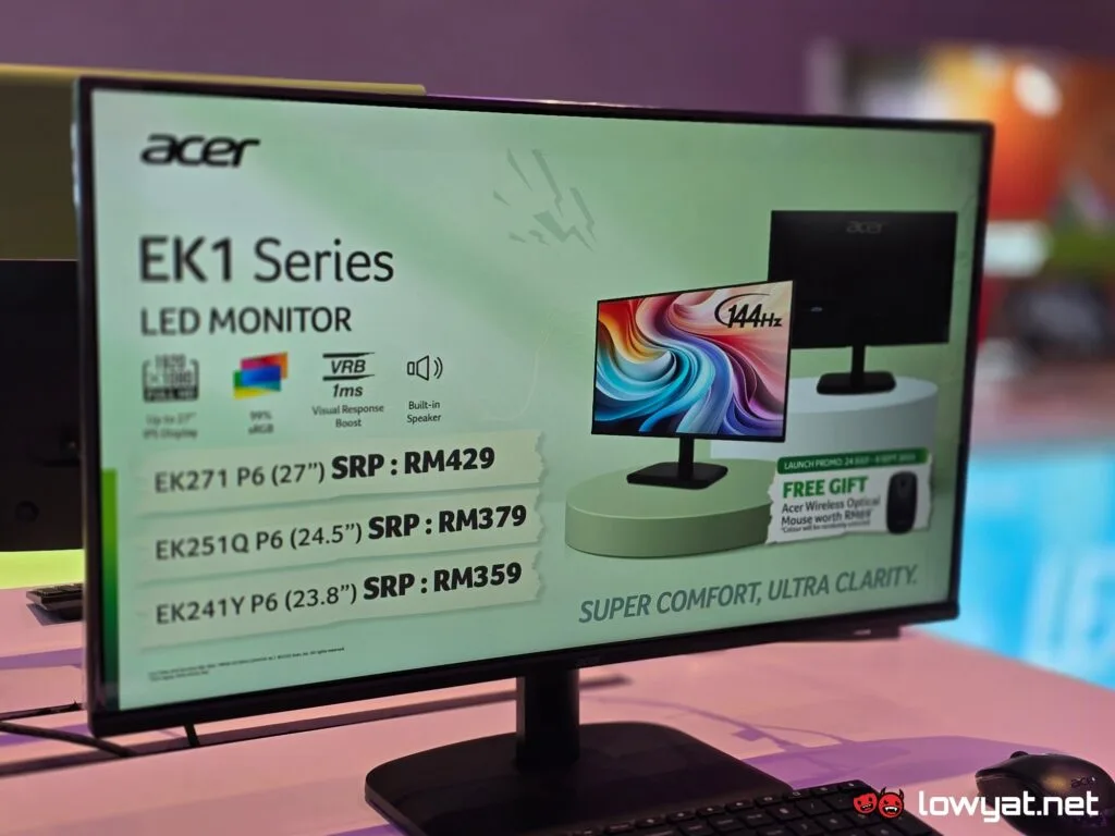 acer ek1 pm161qt qf23s launch