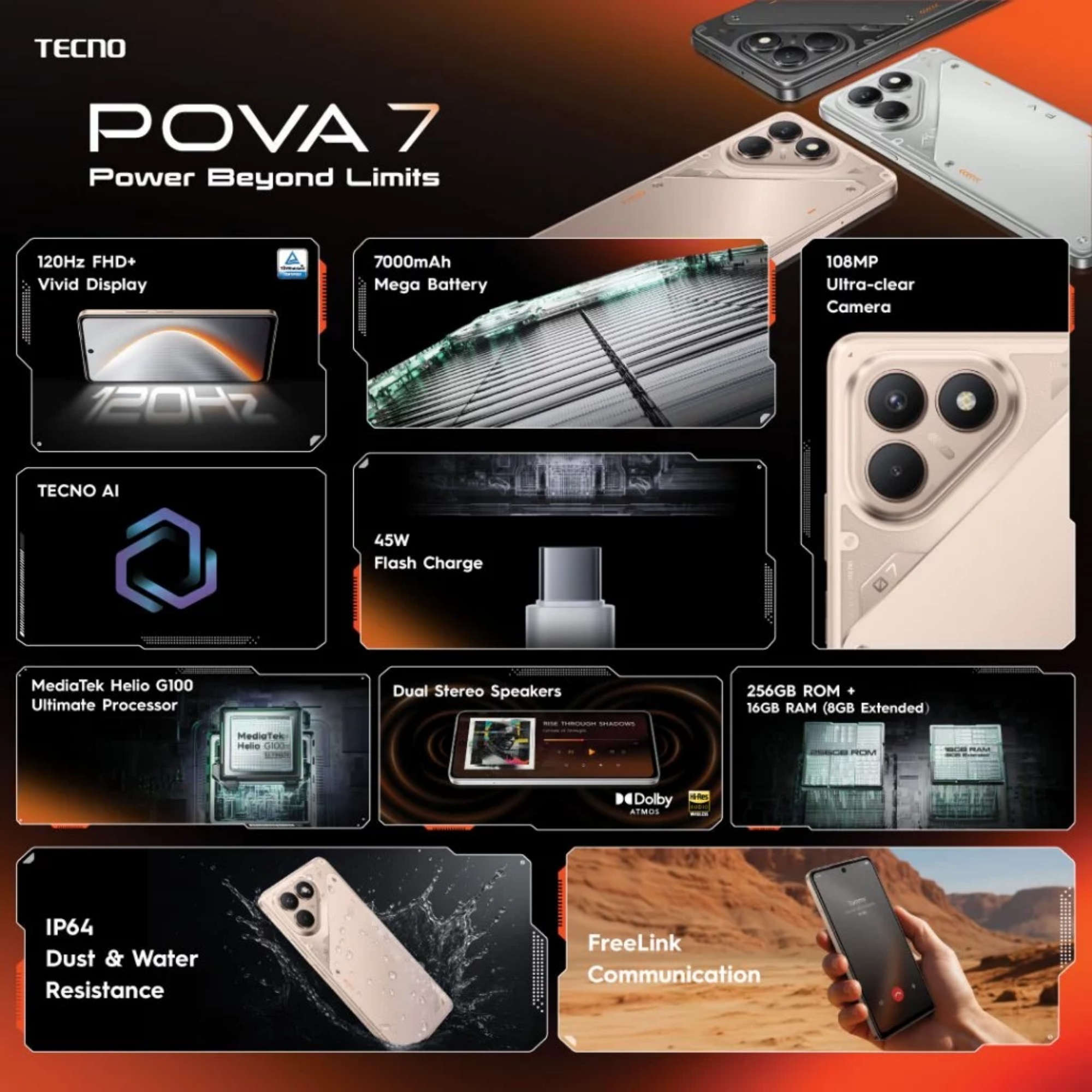 tecno pova 7 4g lands in malaysia