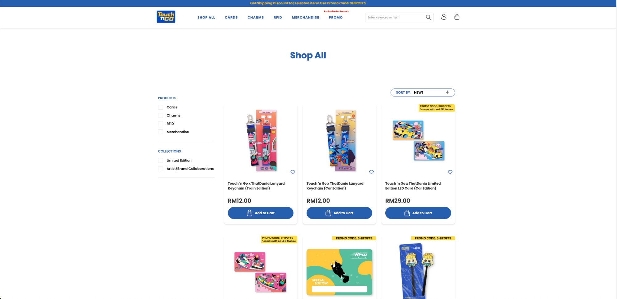 TnG Shop platform launch