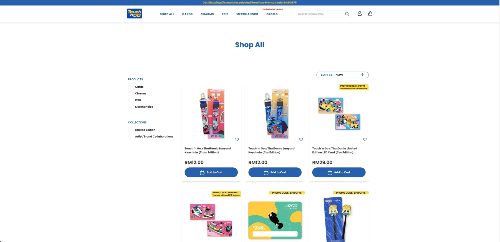 TnG Shop platform launch