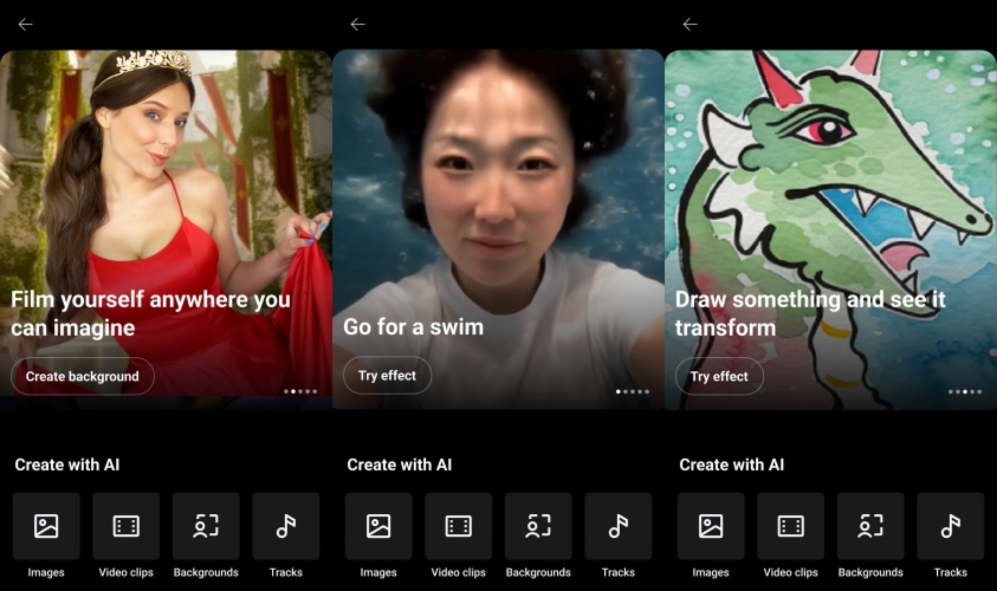 YouTube Shorts AI playground