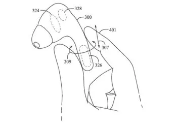 Apple patent haptic feedback earbud