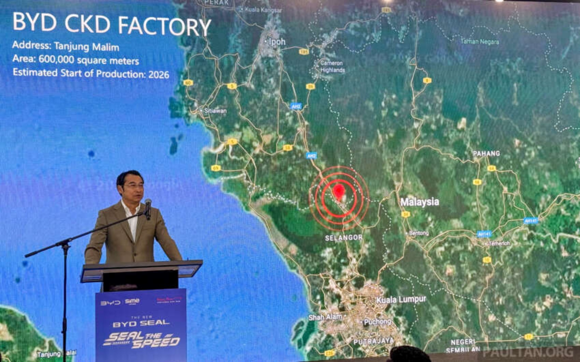 BYD Malaysia CKD plant tanjun malim