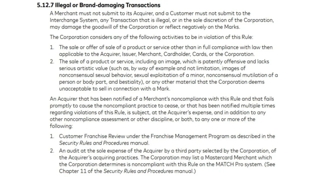 Mastercard-Rule