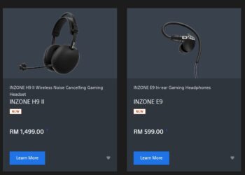 Sony Malaysia Inzone audio prices