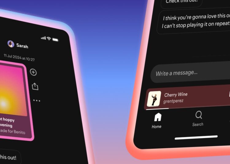 Spotify DM Feature