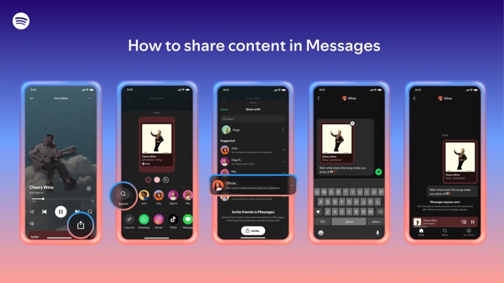Spotify DM Feature